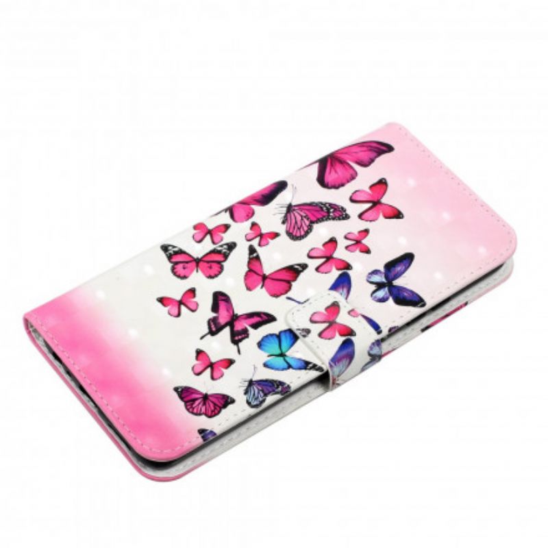 Κάλυμμα Samsung Galaxy A22 με κορδονι Flight Of Butterflies Στο Lanyard