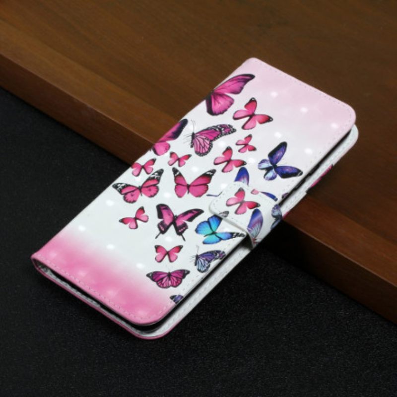 Κάλυμμα Samsung Galaxy A22 με κορδονι Flight Of Butterflies Στο Lanyard