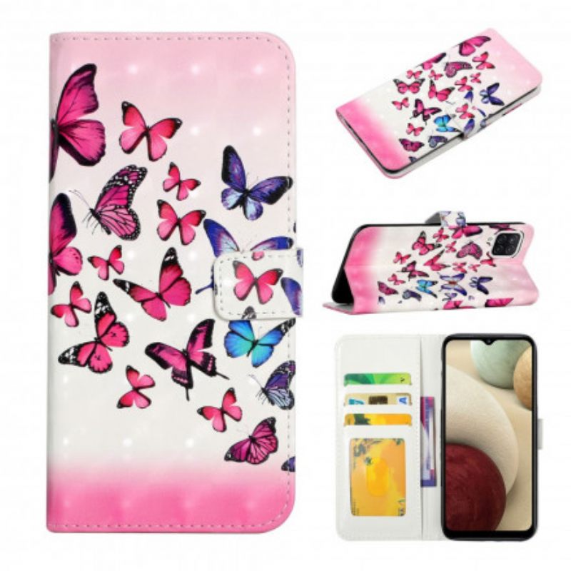 Κάλυμμα Samsung Galaxy A22 με κορδονι Flight Of Butterflies Στο Lanyard