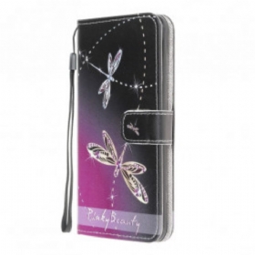 Κάλυμμα Samsung Galaxy A22 με κορδονι Strappy Dragonflies