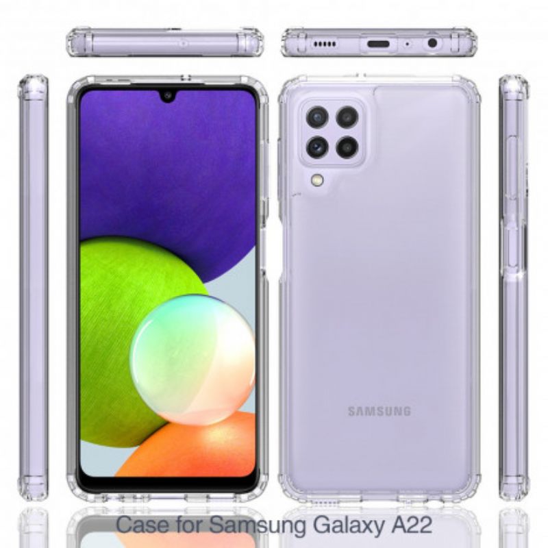 θηκη κινητου Samsung Galaxy A22 Διαφανές Υβρίδιο