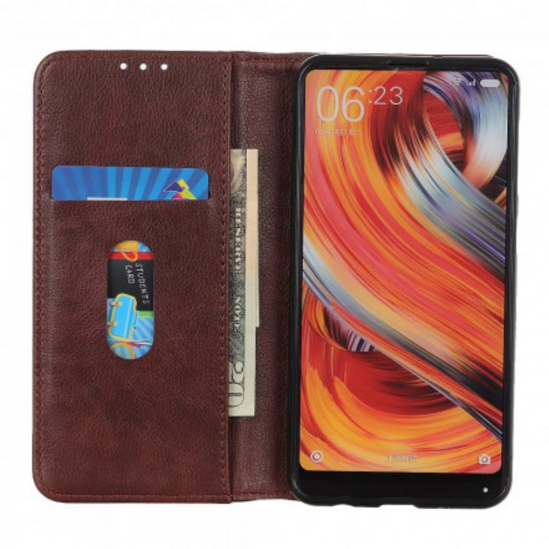 θηκη κινητου Samsung Galaxy A22 Θήκη Flip Έκδοση Litchi Split Leather