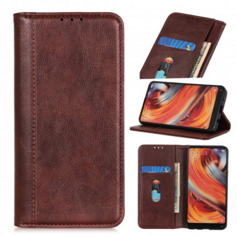 θηκη κινητου Samsung Galaxy A22 Θήκη Flip Έκδοση Litchi Split Leather