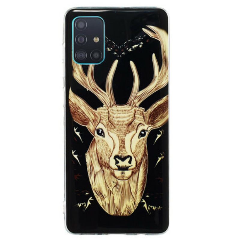 Θήκη Samsung Galaxy A71 Fluorescent Majestic Deer