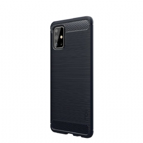 Θήκη Samsung Galaxy A71 Mofi Brushed Carbon Fiber