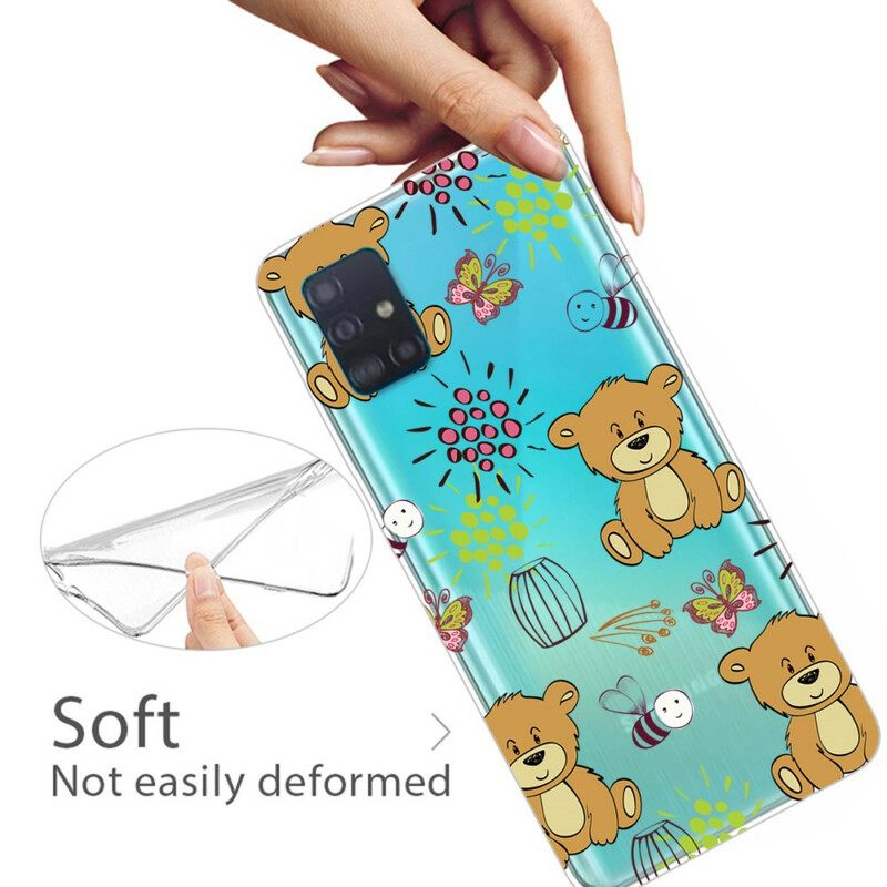 Θήκη Samsung Galaxy A71 Teddy Bears Top