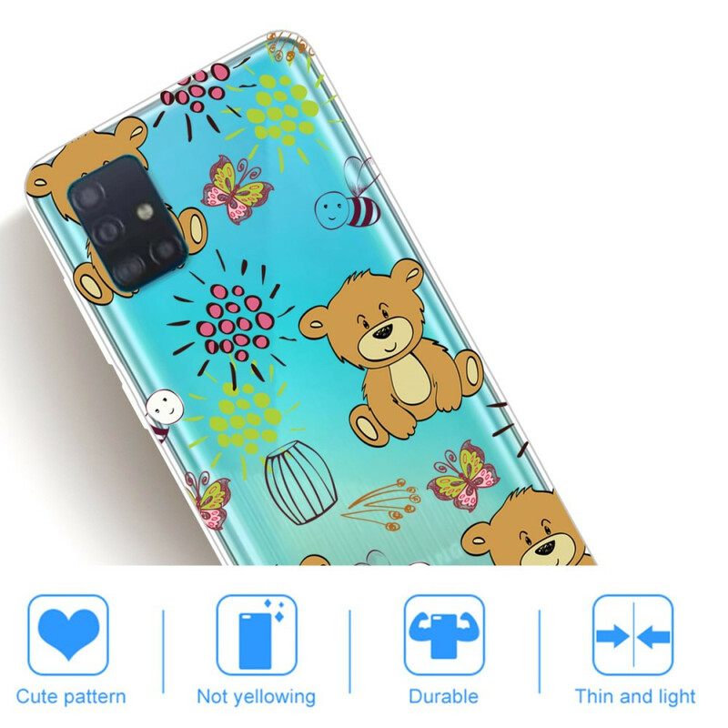 Θήκη Samsung Galaxy A71 Teddy Bears Top