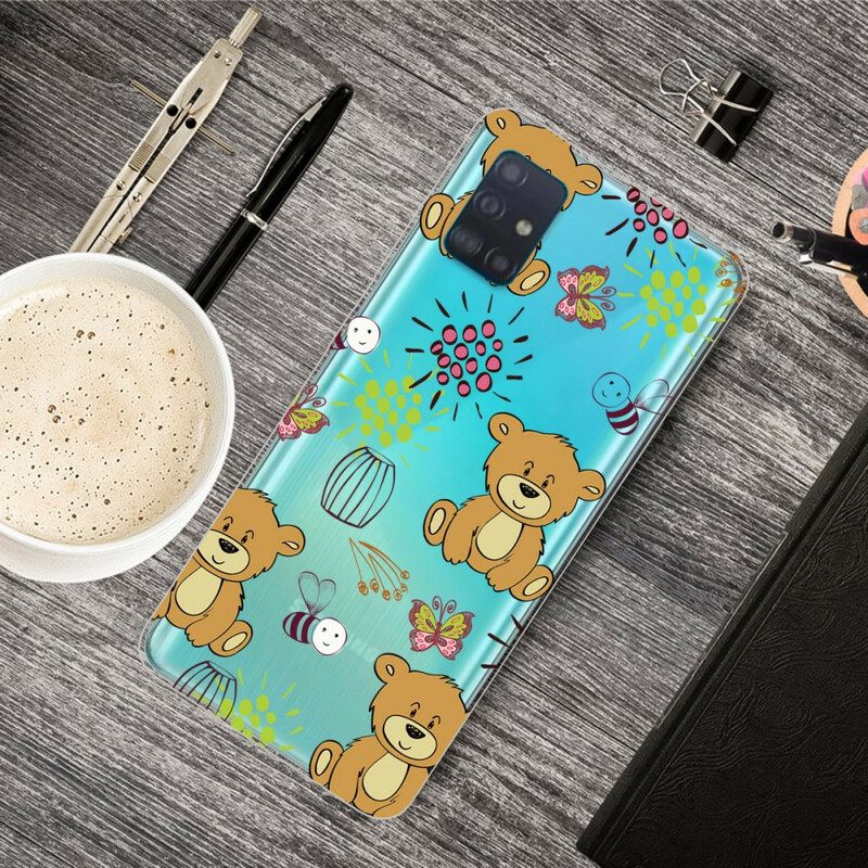 Θήκη Samsung Galaxy A71 Teddy Bears Top