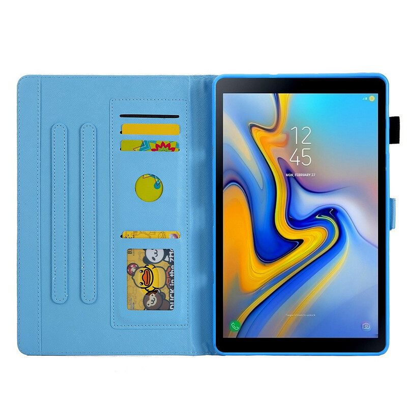 δερματινη θηκη Samsung Galaxy Tab A7 Lite Dream Flowers