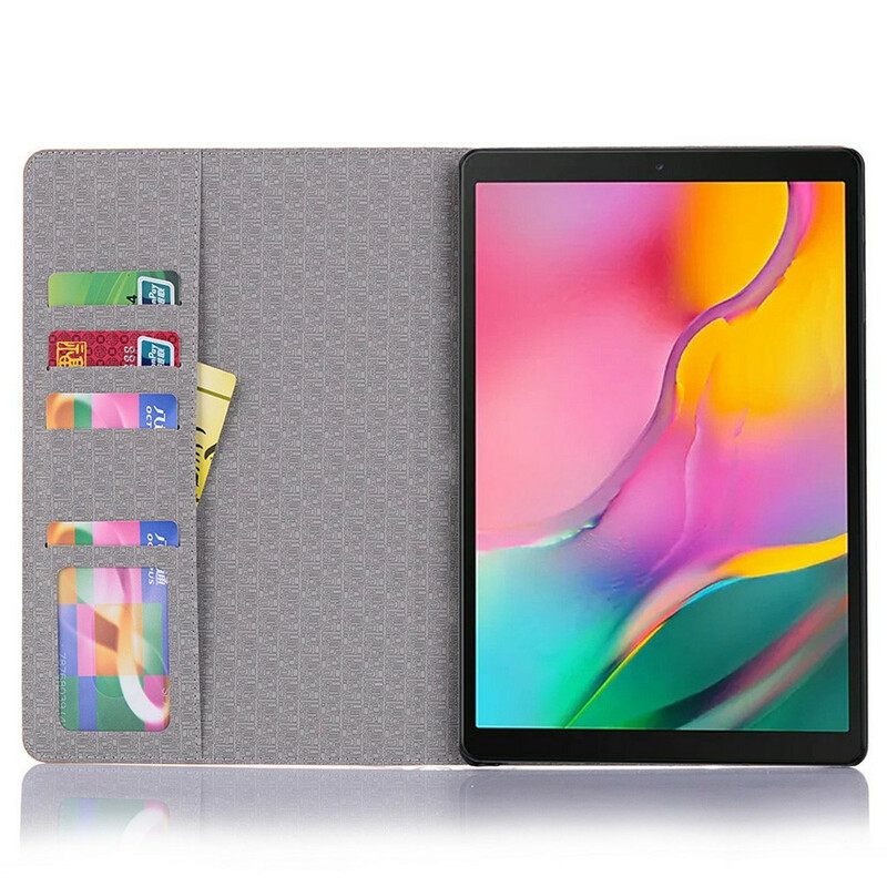 Θήκη Flip Samsung Galaxy Tab A7 Lite Κροκόδειλος Υφή