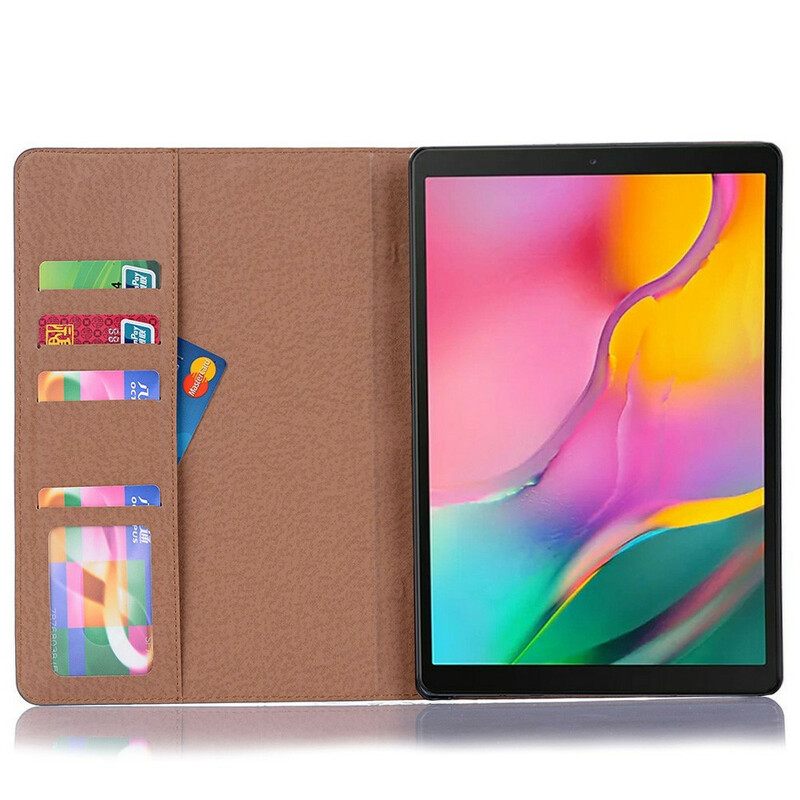 θηκη πορτοφολι Samsung Galaxy Tab A7 Lite Vintage Πριτσίνια Από Συνθετικό Δέρμα