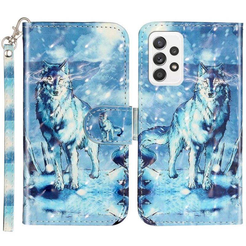 Κάλυμμα Samsung Galaxy A53 5G με κορδονι Lanyard Wolf