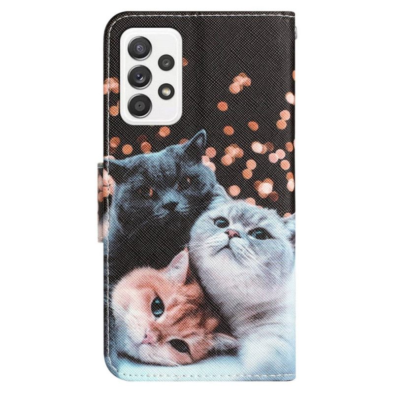 Κάλυμμα Samsung Galaxy A53 5G με κορδονι Μόνο Thong Cats