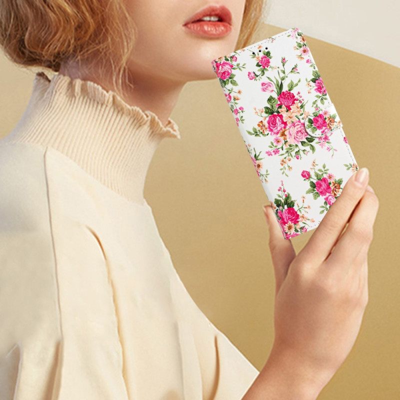 Κάλυμμα Samsung Galaxy A53 5G με κορδονι Strap Liberty Flowers