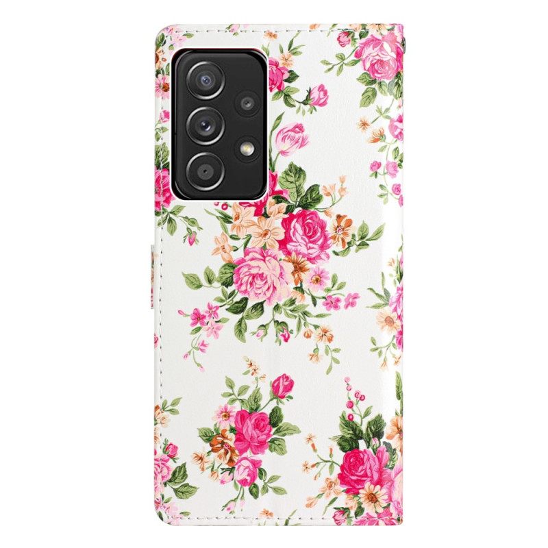 Κάλυμμα Samsung Galaxy A53 5G με κορδονι Strap Liberty Flowers