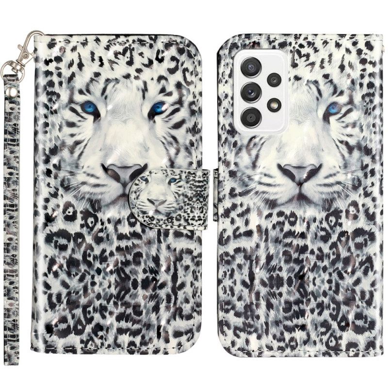 Θήκη Flip Samsung Galaxy A53 5G με κορδονι Thong Tiger