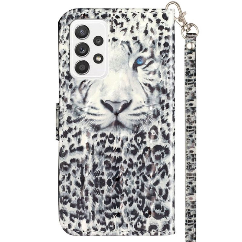 Θήκη Flip Samsung Galaxy A53 5G με κορδονι Thong Tiger