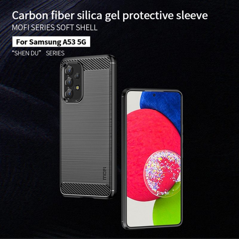 θηκη κινητου Samsung Galaxy A53 5G Mofi Brushed Carbon Fiber