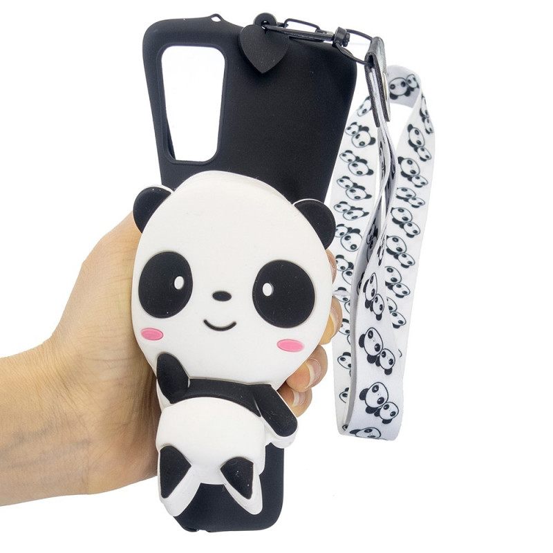 Θήκη Samsung Galaxy A53 5G 3d Panda Με Κορδόνι Carabiner