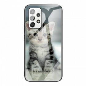 Θήκη Samsung Galaxy A53 5G Kitten Tempered Glass