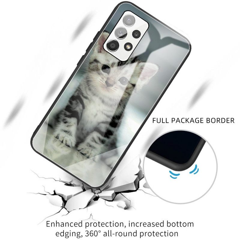 Θήκη Samsung Galaxy A53 5G Kitten Tempered Glass