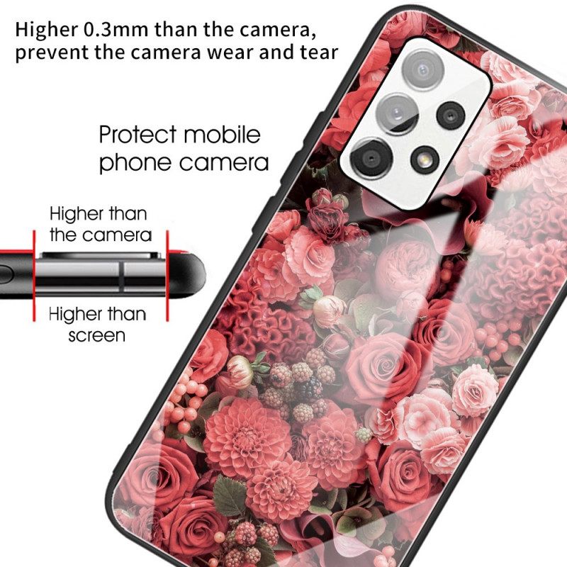 Θήκη Samsung Galaxy A53 5G Rose Flowers Tempered Glass