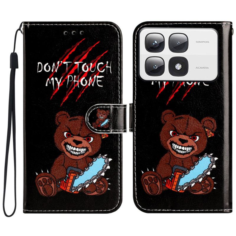 Δερματινη Θηκη Xiaomi 14t Pro Angry Bear