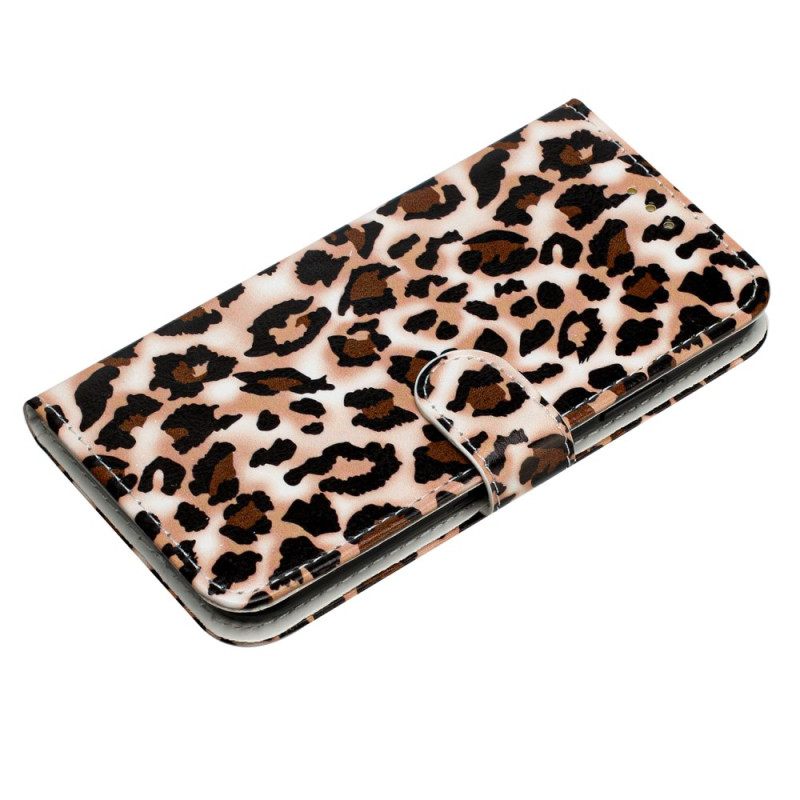 Δερματινη Θηκη Xiaomi 14t Pro Leopard Print Σιλικόνης