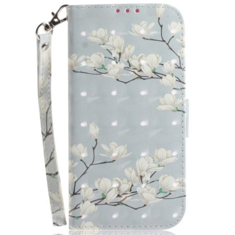 Δερματινη Θηκη Xiaomi 14t Pro Strap Magnolias