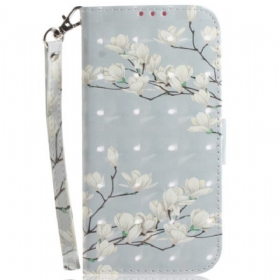 Δερματινη Θηκη Xiaomi 14t Pro Strap Magnolias