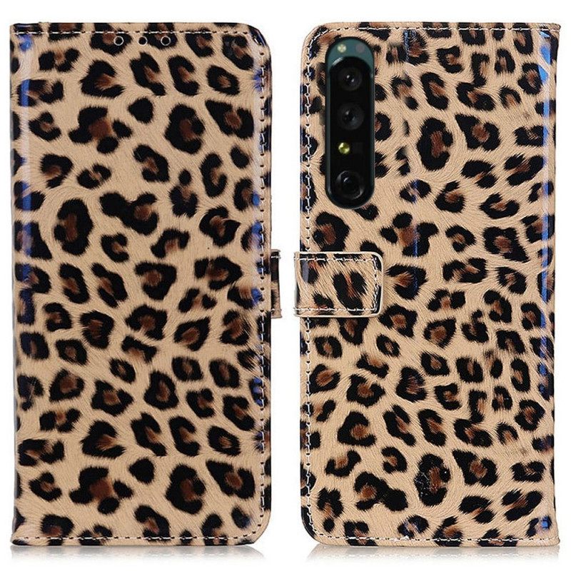 δερματινη θηκη Sony Xperia 1 IV Leopard Skin Effect