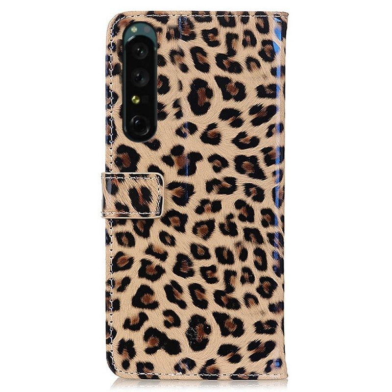 δερματινη θηκη Sony Xperia 1 IV Leopard Skin Effect