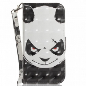 δερματινη θηκη Sony Xperia 1 IV με κορδονι Strappy Panda