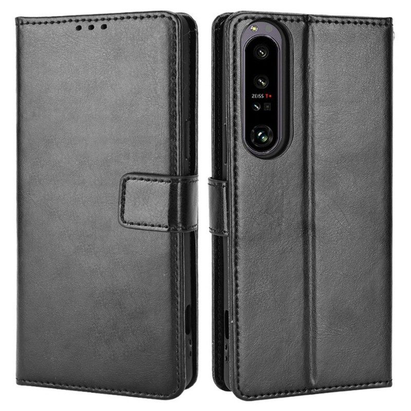 Θήκη Flip Sony Xperia 1 IV με κορδονι Flashy Strappy