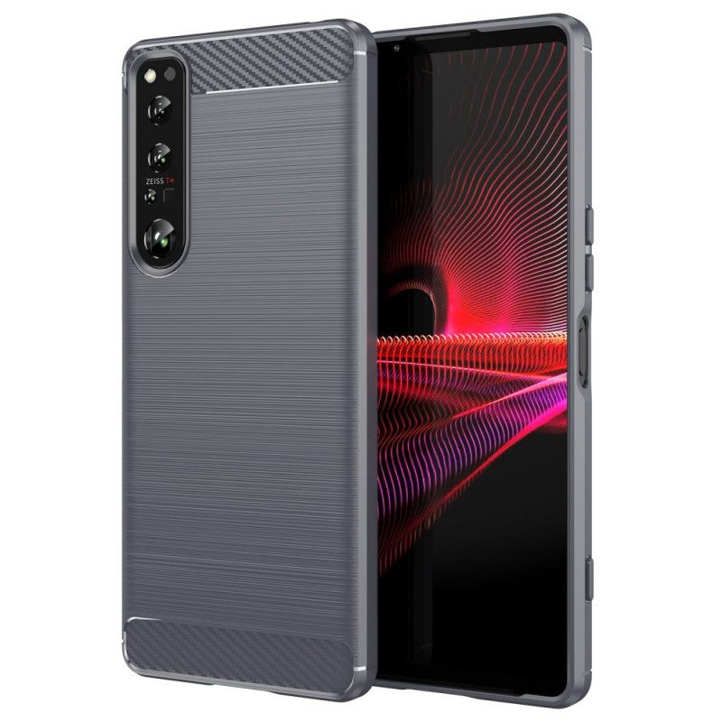 Θήκη Sony Xperia 1 IV Βουρτσισμένο Ανθρακόνημα