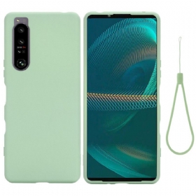 Θήκη Sony Xperia 1 IV με κορδονι Strappy Liquid Silicone