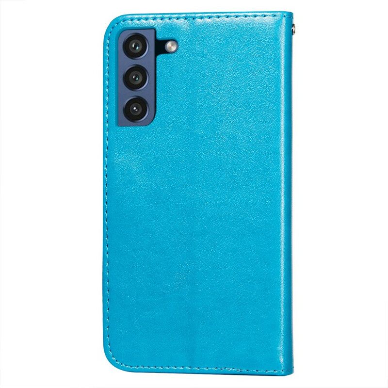 δερματινη θηκη Samsung Galaxy S21 FE με κορδονι Σειρά Solid Color Strappy