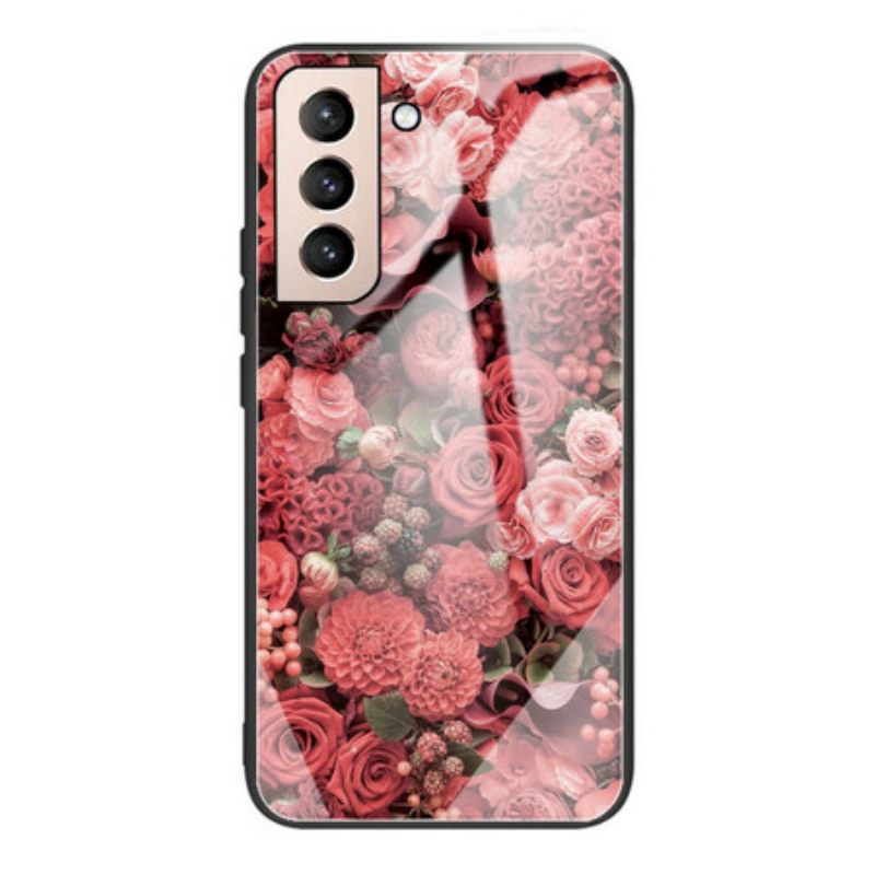 θηκη κινητου Samsung Galaxy S21 FE Rose Flowers Tempered Glass