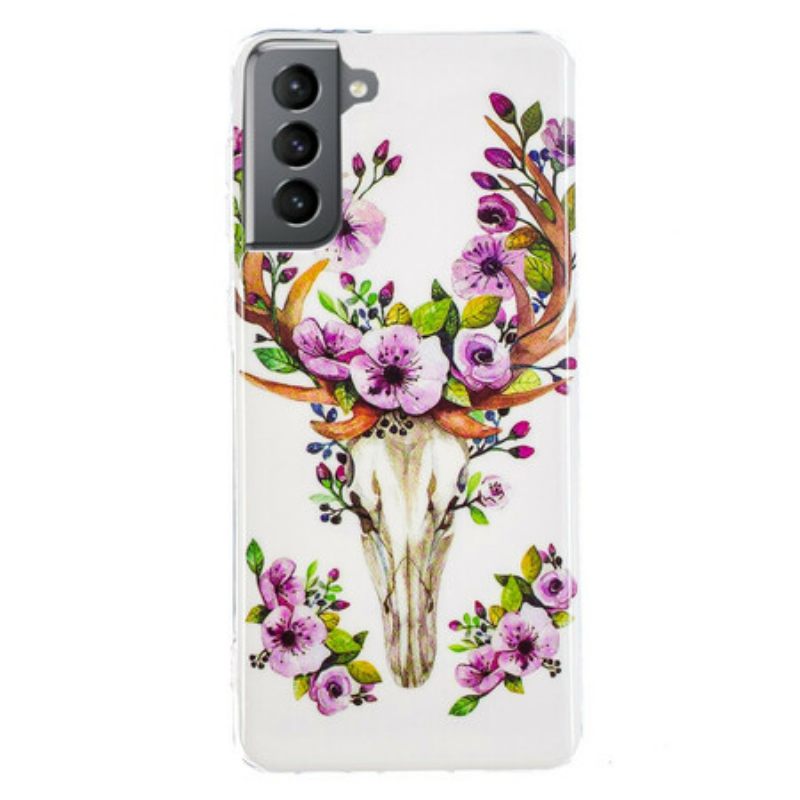 Θήκη Samsung Galaxy S21 FE Φθορίζουσα Floral Elk