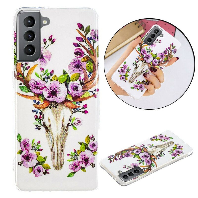 Θήκη Samsung Galaxy S21 FE Φθορίζουσα Floral Elk