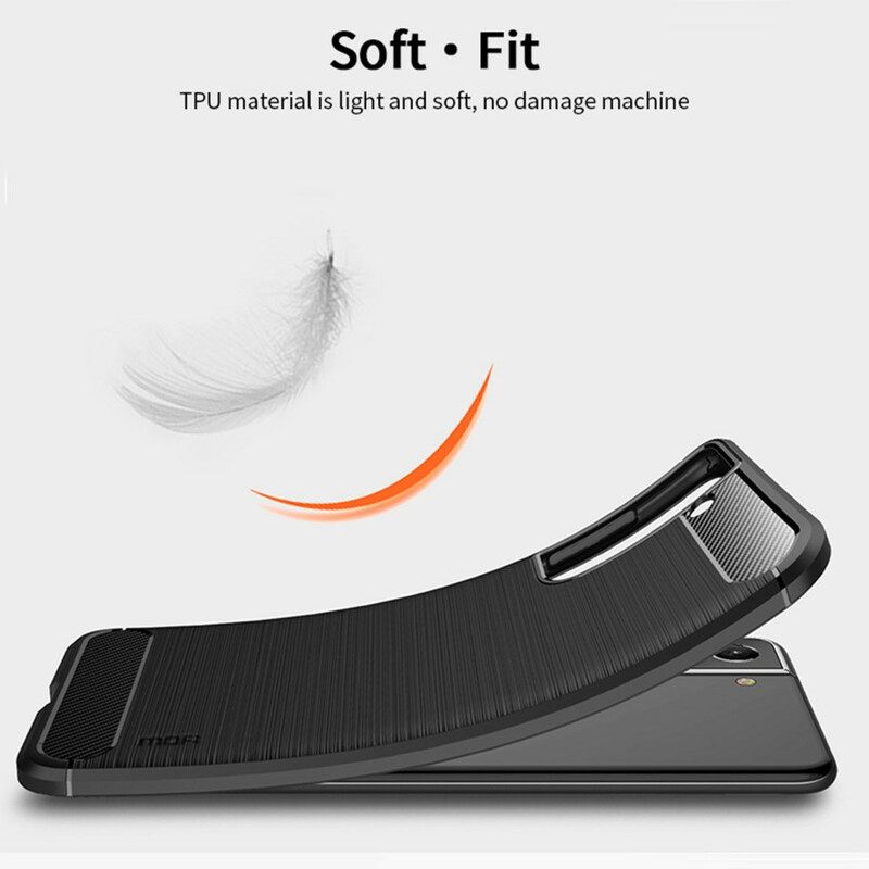 Θήκη Samsung Galaxy S21 FE Mofi Brushed Carbon Fiber