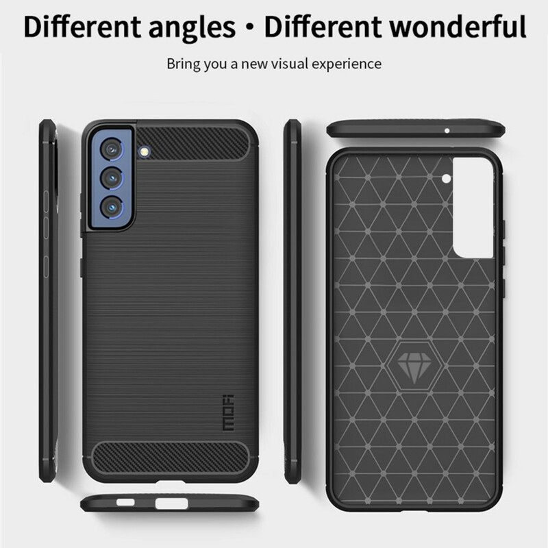 Θήκη Samsung Galaxy S21 FE Mofi Brushed Carbon Fiber