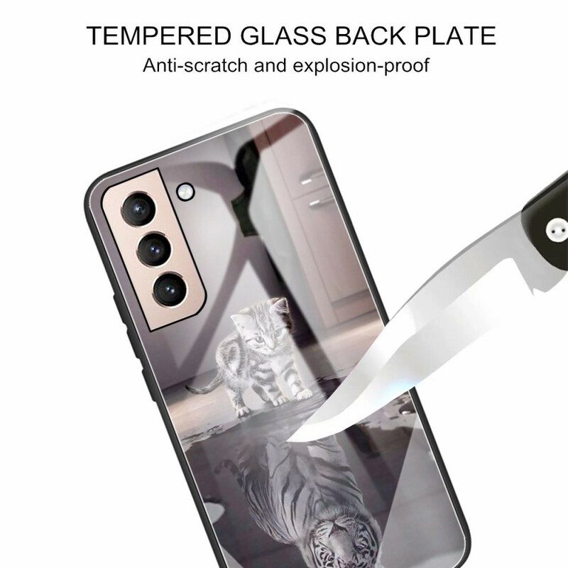 Θήκη Samsung Galaxy S21 FE Tempered Glass Ερνέστος Ο Τίγρης