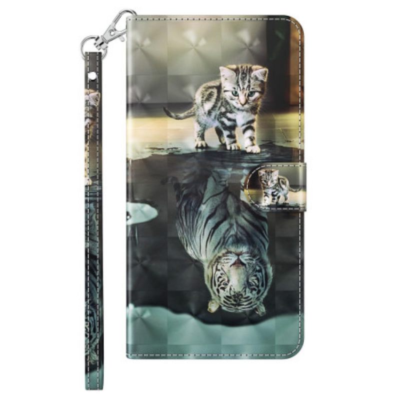 Κάλυμμα iPhone 15 Pro Max με κορδονι 3d Dream Kitten With Strap