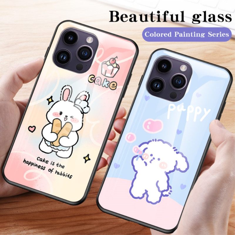 Θήκη iPhone 15 Pro Max Happy Rabbit Tempered Glass