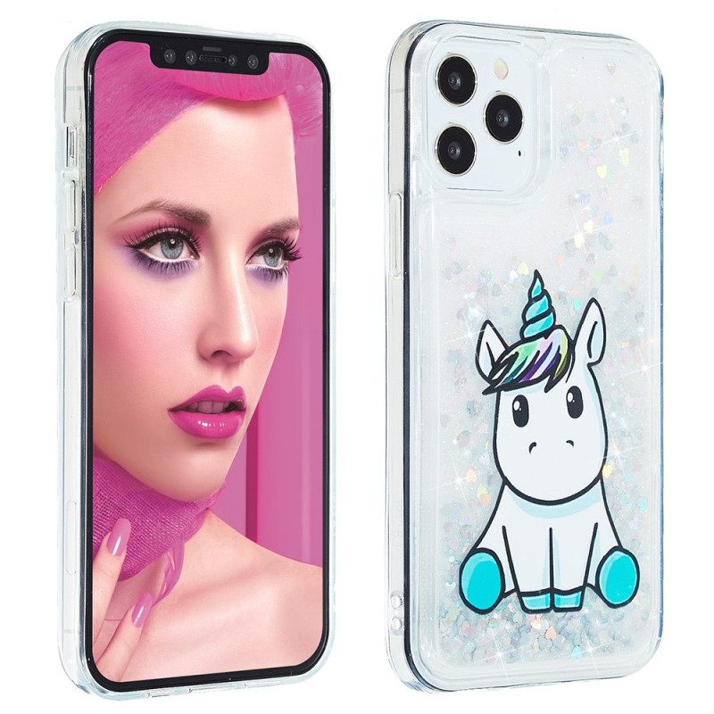 Θήκη iPhone 15 Pro Max Unicorn Glitter