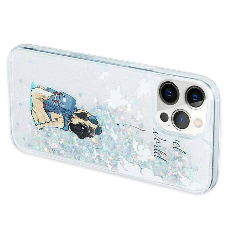 θηκη κινητου iPhone 15 Pro Max Glitter Dog