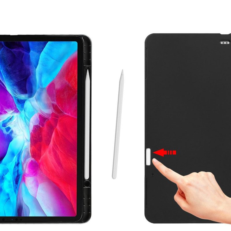 Θήκη Flip iPad Pro 12.9" (2020) Γνήσιο Δέρμα Litchi