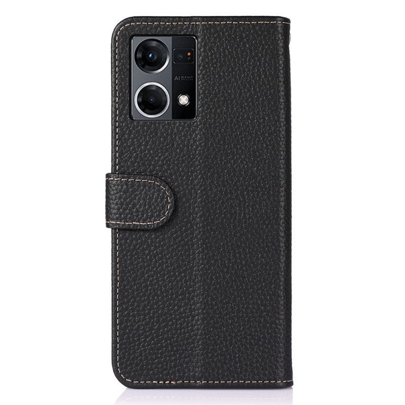 Κάλυμμα Oppo Reno 7 Khazneh Lychee Leather