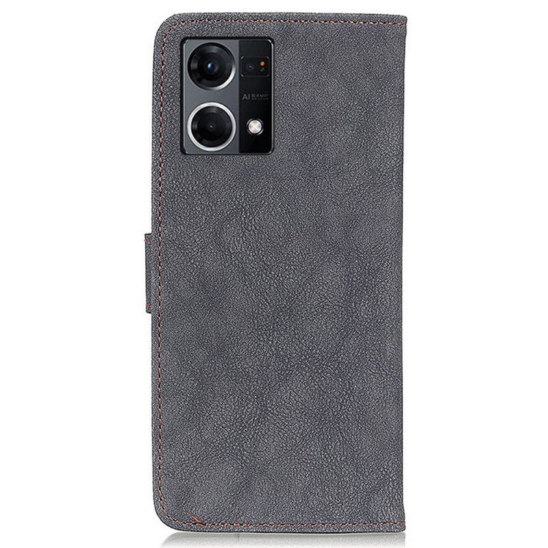 Κάλυμμα Oppo Reno 7 Khazneh Retro Split Faux Leather